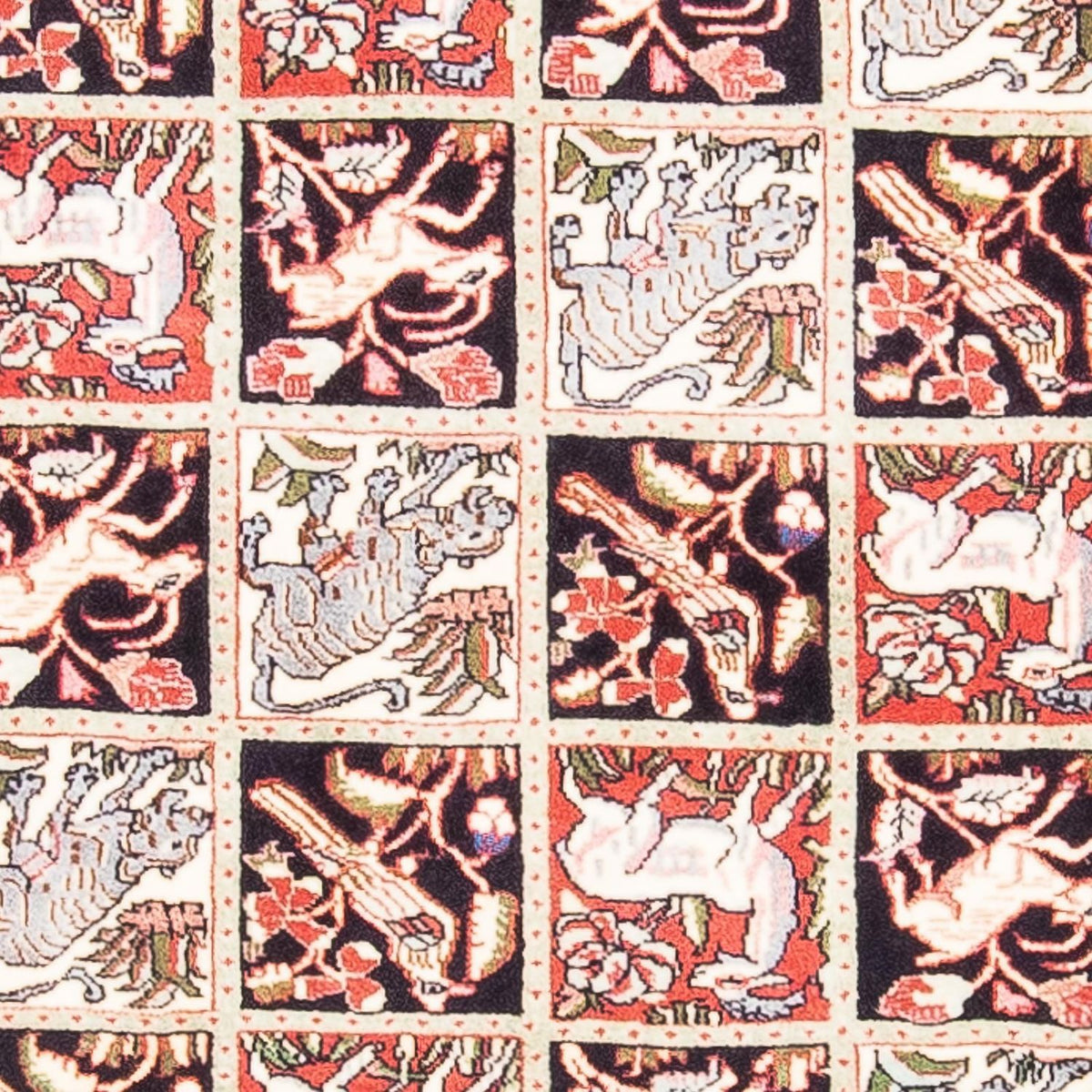 Persisk tæppe - Bijar - 138 x 71 cm - lysrød