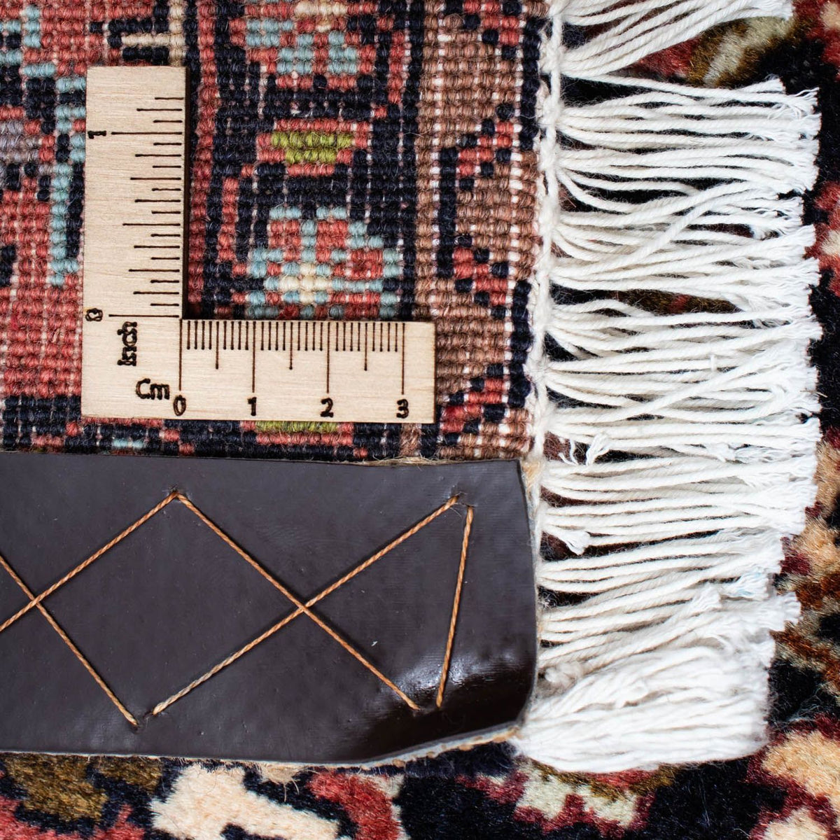 Persisk tæppe - Bijar - 210 x 141 cm - mørkeblå