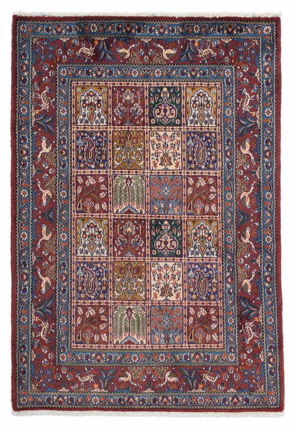 Persisk tæppe - Classic - 144 x 100 cm - mørkerød