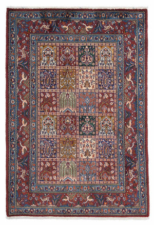 Persisk tæppe - Classic - 144 x 100 cm - mørkerød