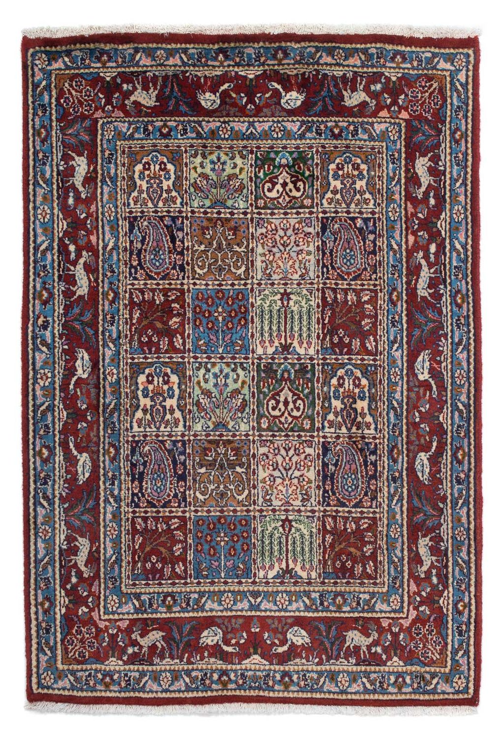 Persisk tæppe - Classic - 140 x 95 cm - mørkerød