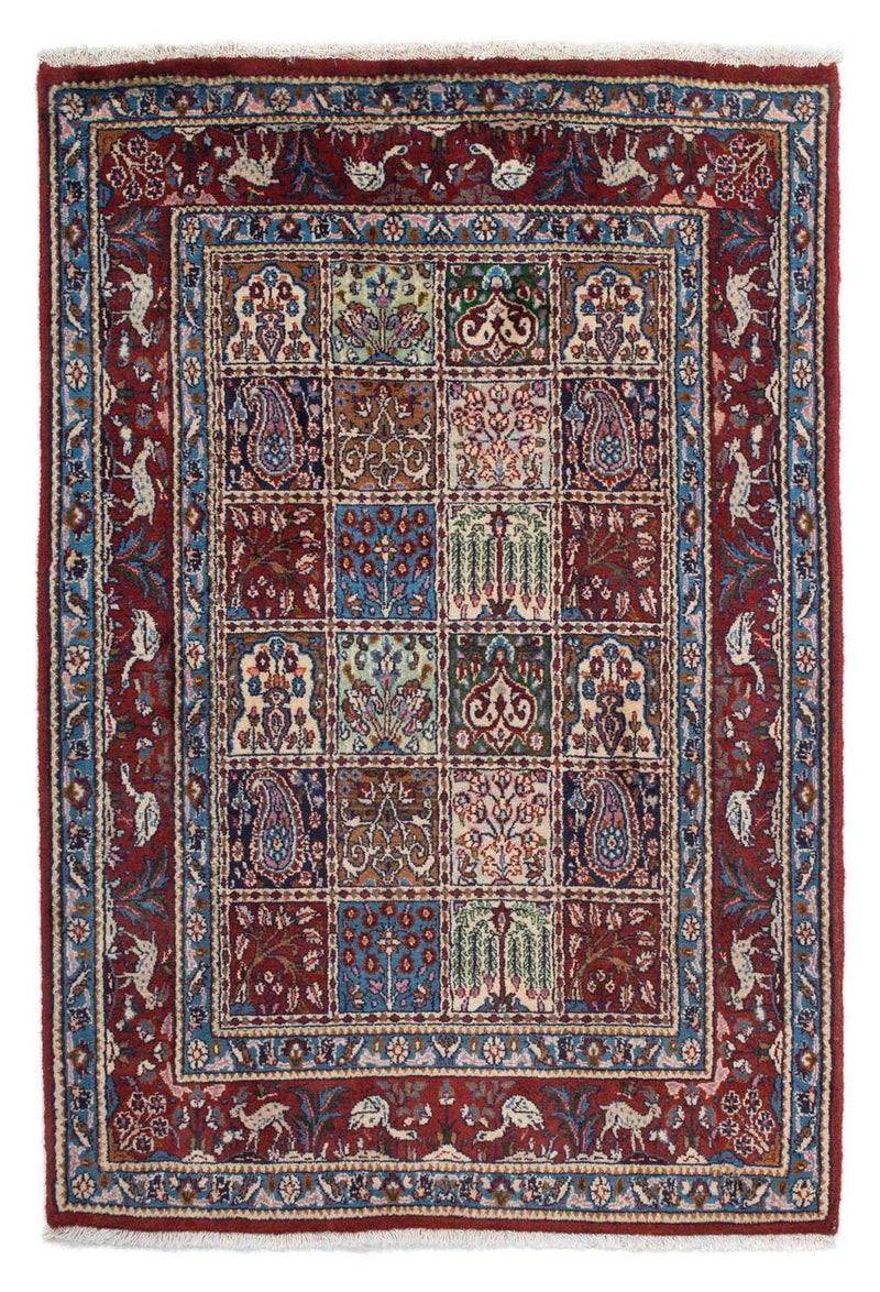Persisk tæppe - Classic - 140 x 95 cm - mørkerød