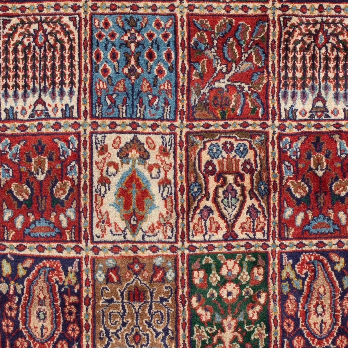 Persisk tæppe - Classic - 142 x 97 cm - mørkerød