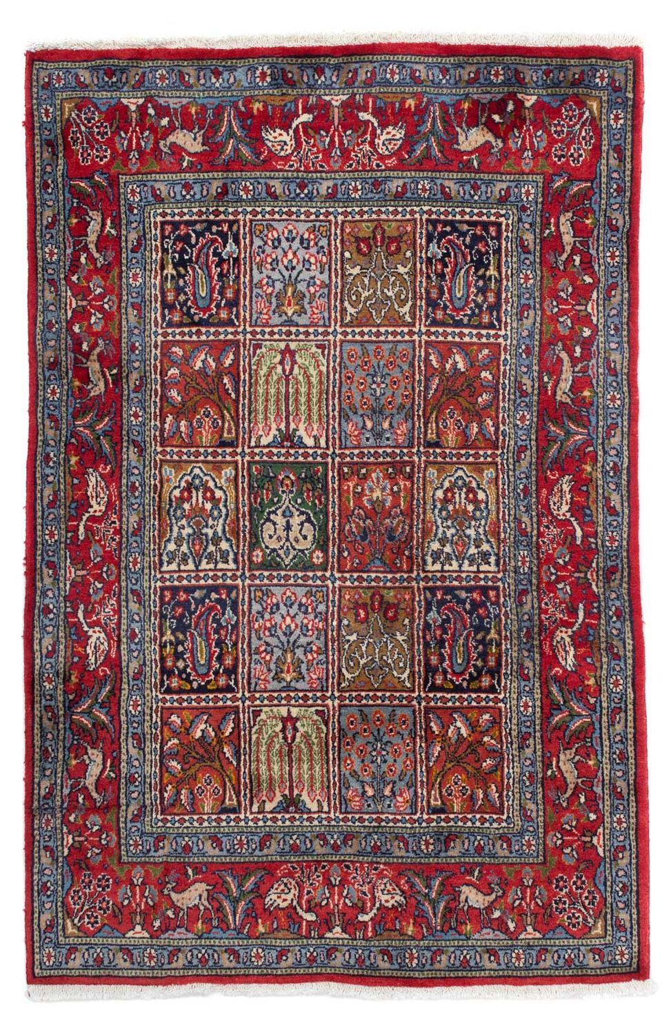 Persisk tæppe - Classic - 145 x 96 cm - mørkerød