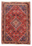 Persisk tæppe - Nomadisk - 205 x 138 cm - mørkerød