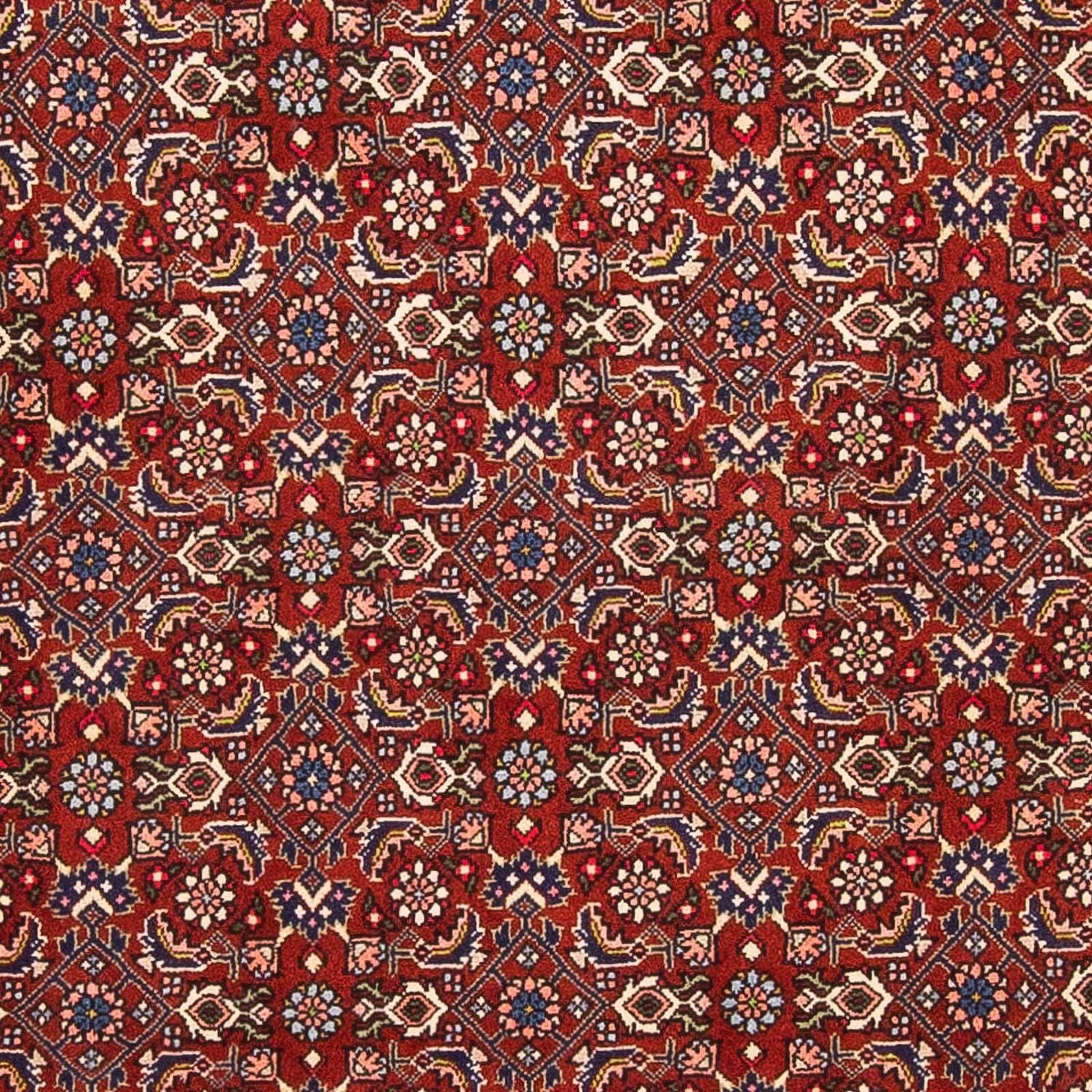 Persisk tæppe - Bijar - 160 x 108 cm - mørkerød