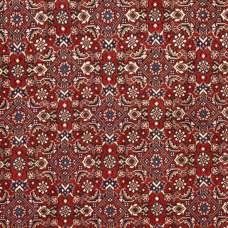 Persisk tæppe - Bijar - 160 x 108 cm - mørkerød
