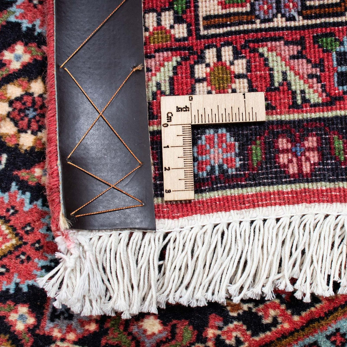 Persisk tæppe - Bijar - 223 x 142 cm - lysrød