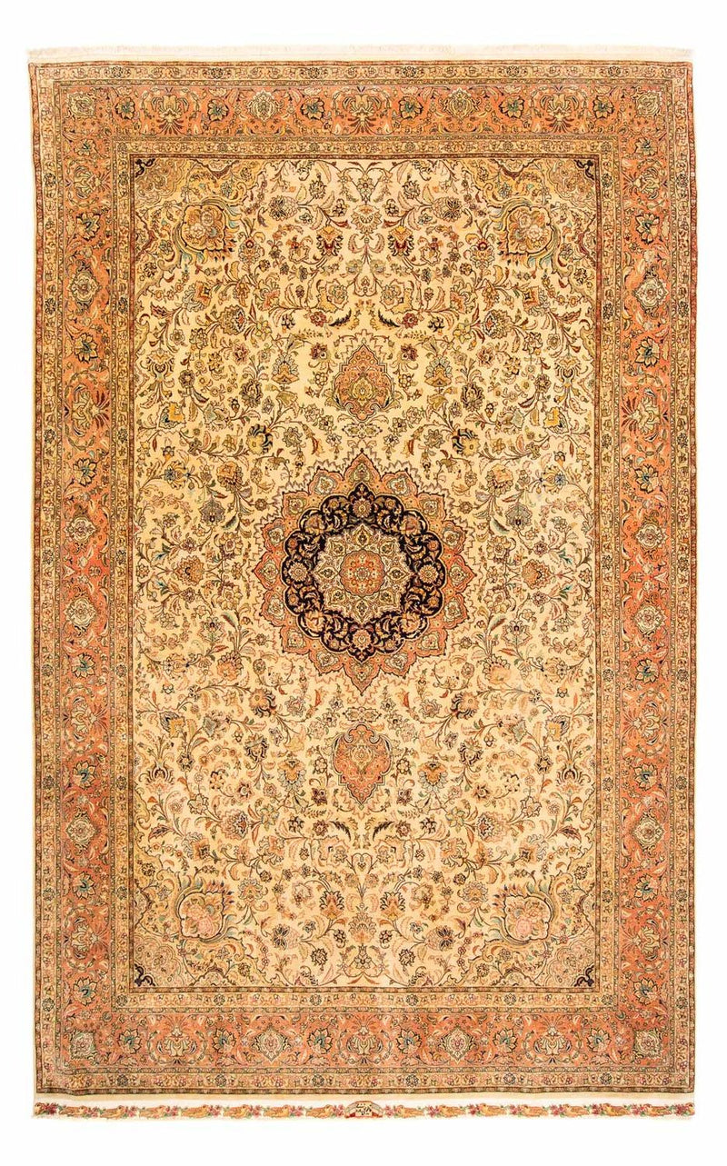 Persisk tæppe - Tabriz - Premium - 320 x 201 cm - brun