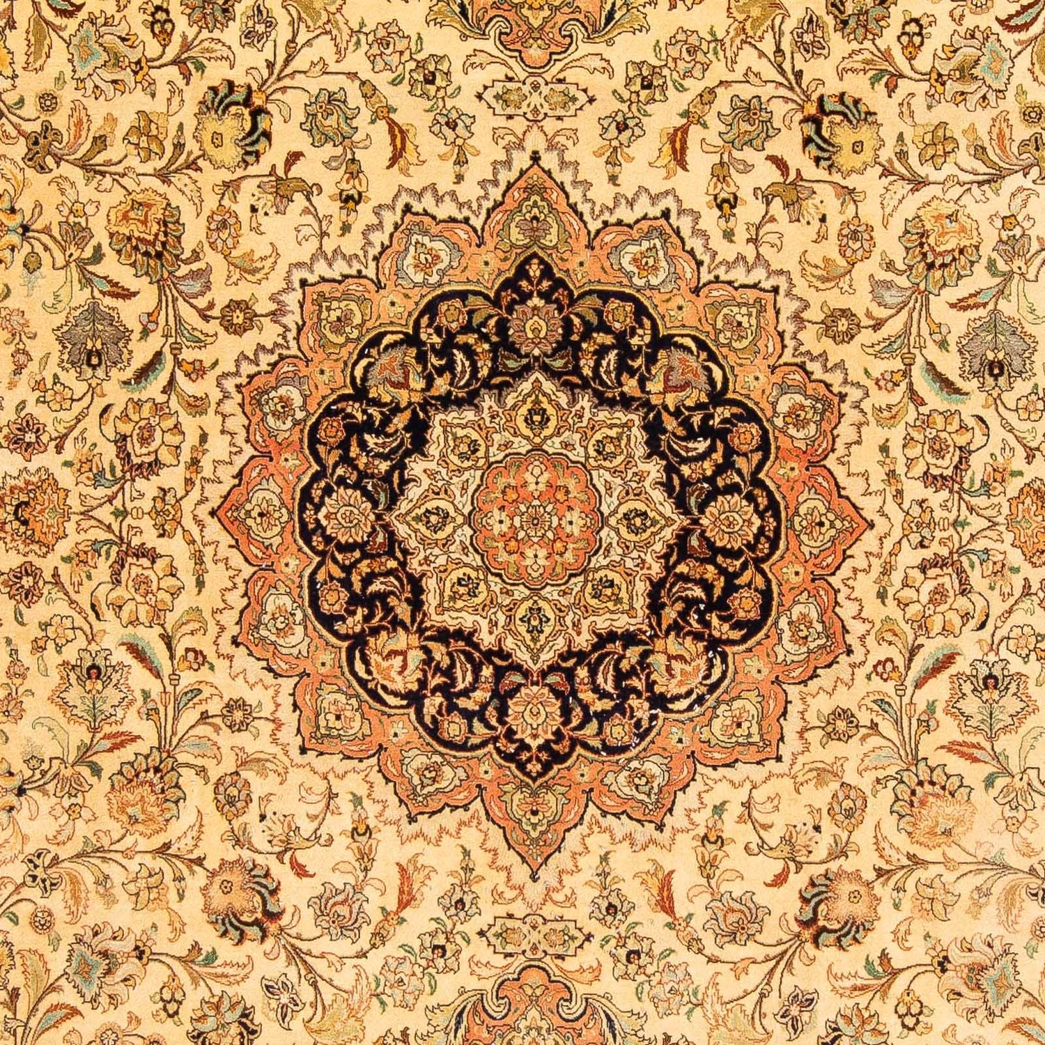 Persisk tæppe - Tabriz - Premium - 320 x 201 cm - brun