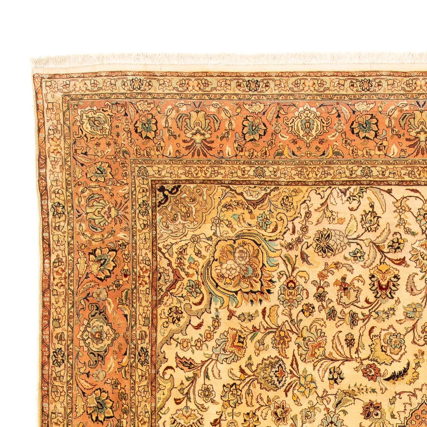 Persisk tæppe - Tabriz - Premium - 320 x 201 cm - brun