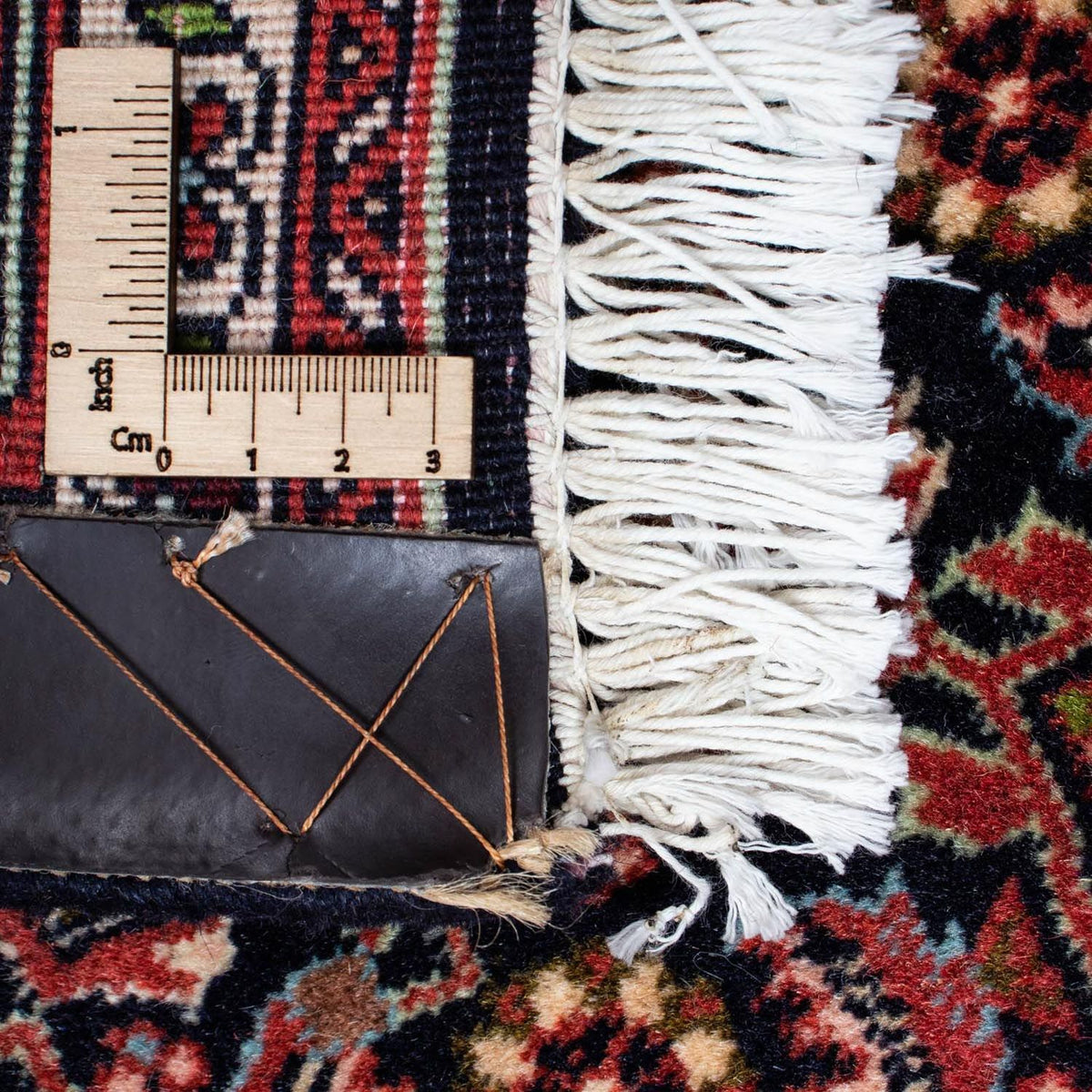 Persisk tæppe - Bijar - 209 x 140 cm - mørkeblå