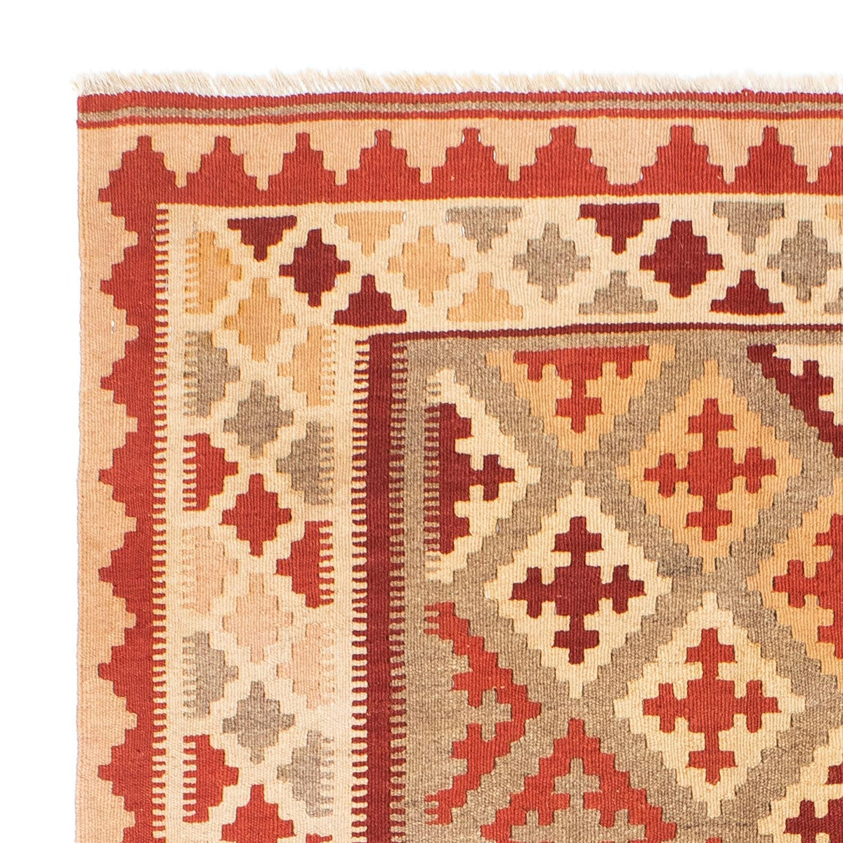 Kelim-tæppe - orientalsk - 169 x 148 cm - rød