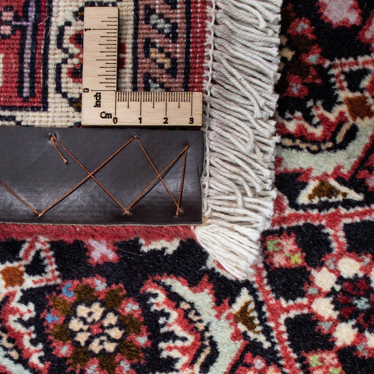 Persisk tæppe - Bijar - 220 x 136 cm - mørkeblå