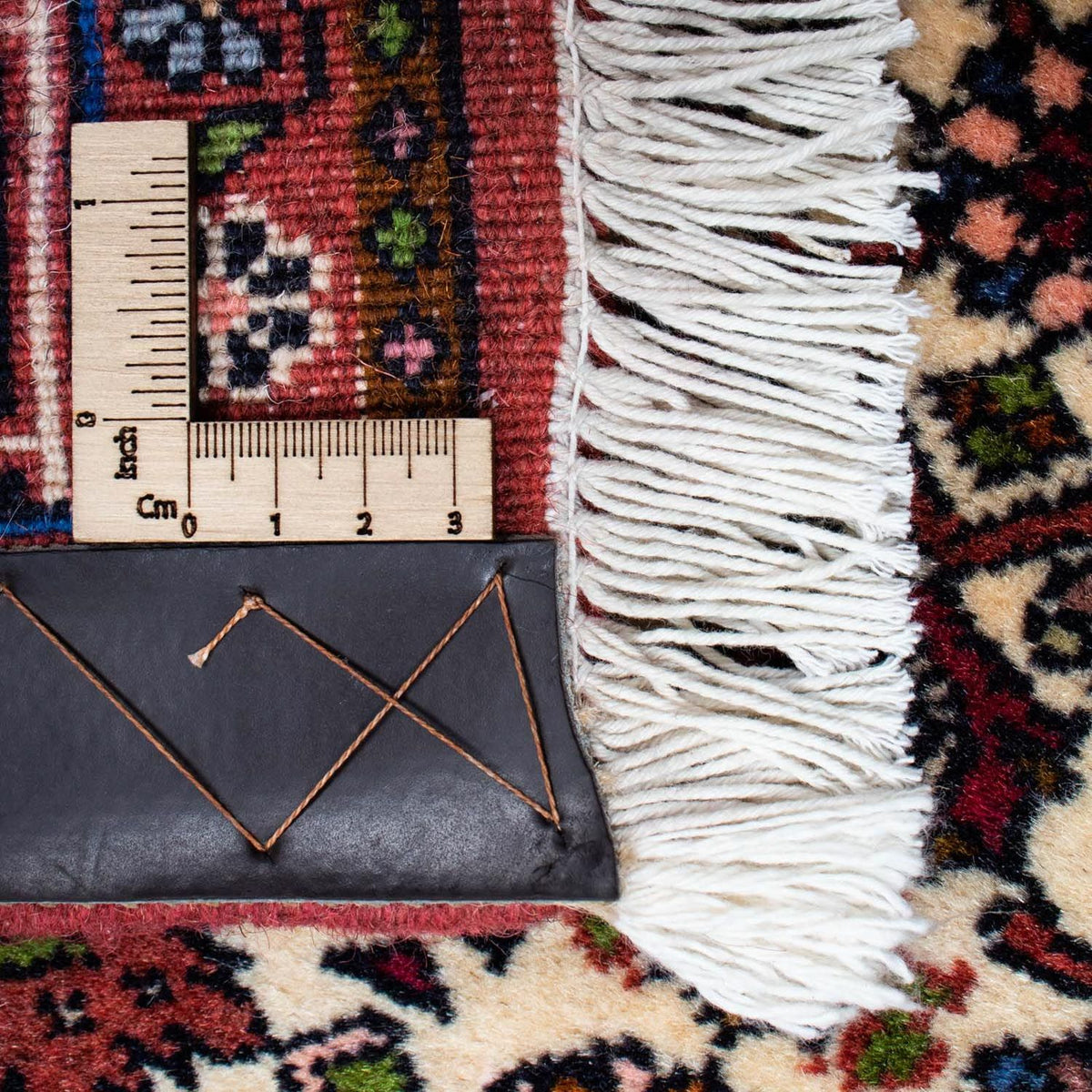 Persisk tæppe - Bijar - 202 x 140 cm - rød