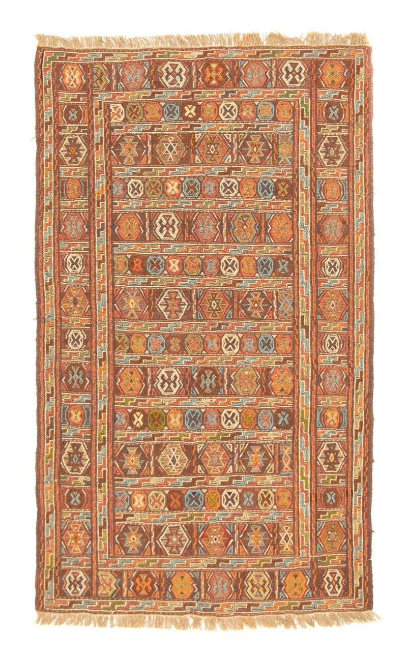 Kelim-tæppe - orientalsk - 166 x 99 cm - orange
