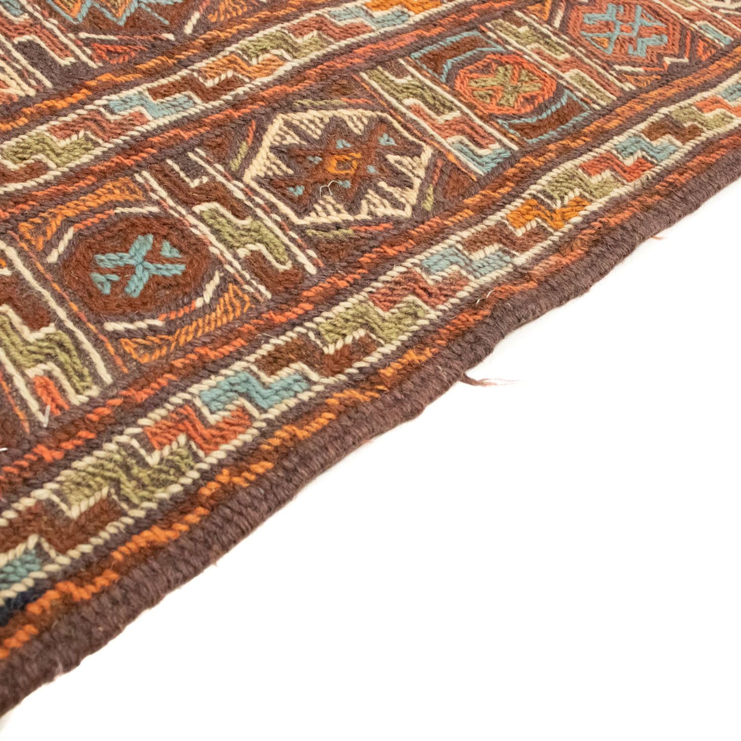 Kelim-tæppe - orientalsk - 166 x 99 cm - orange