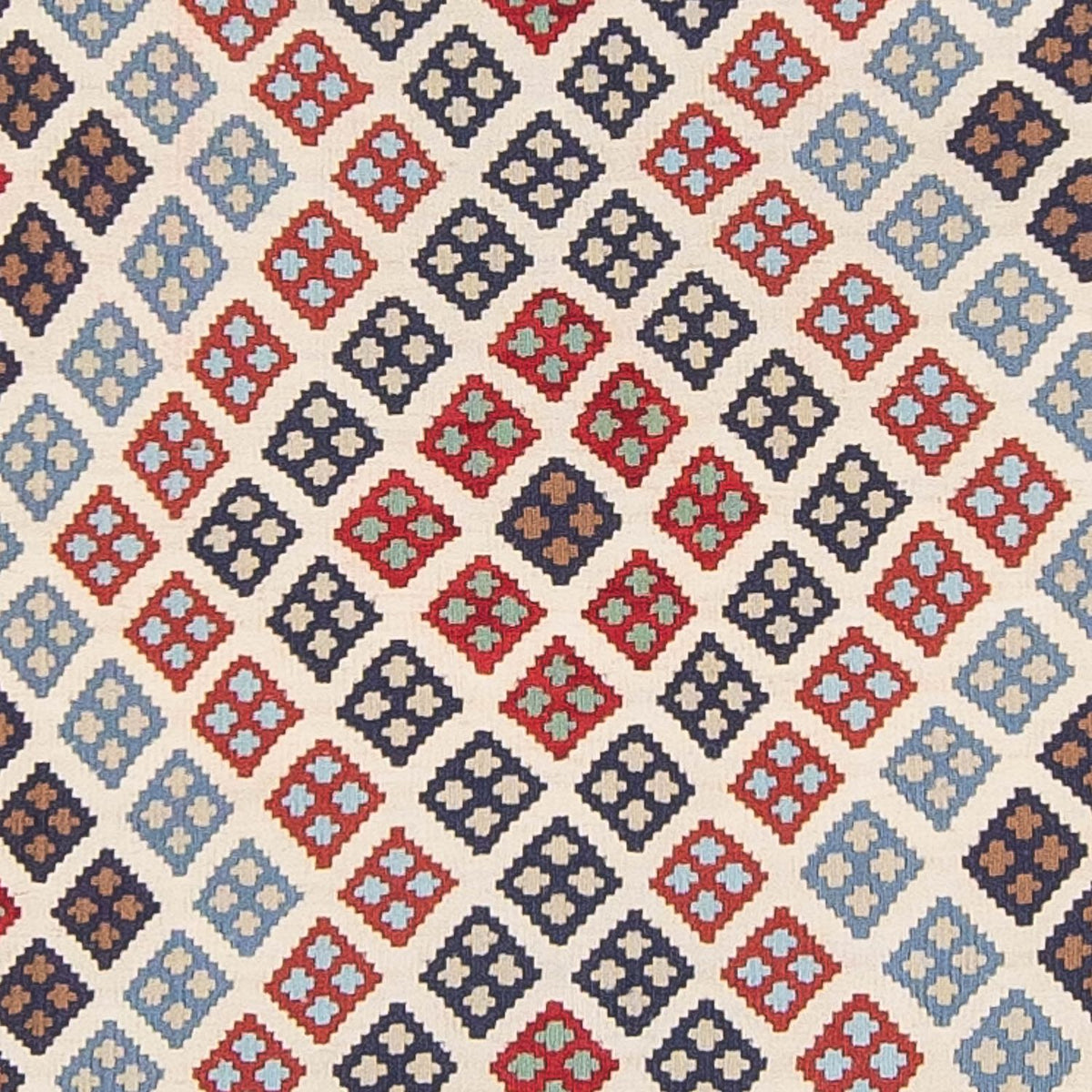 Løber Kelim-tæppe - orientalsk - 385 x 96 cm - flerfarvet