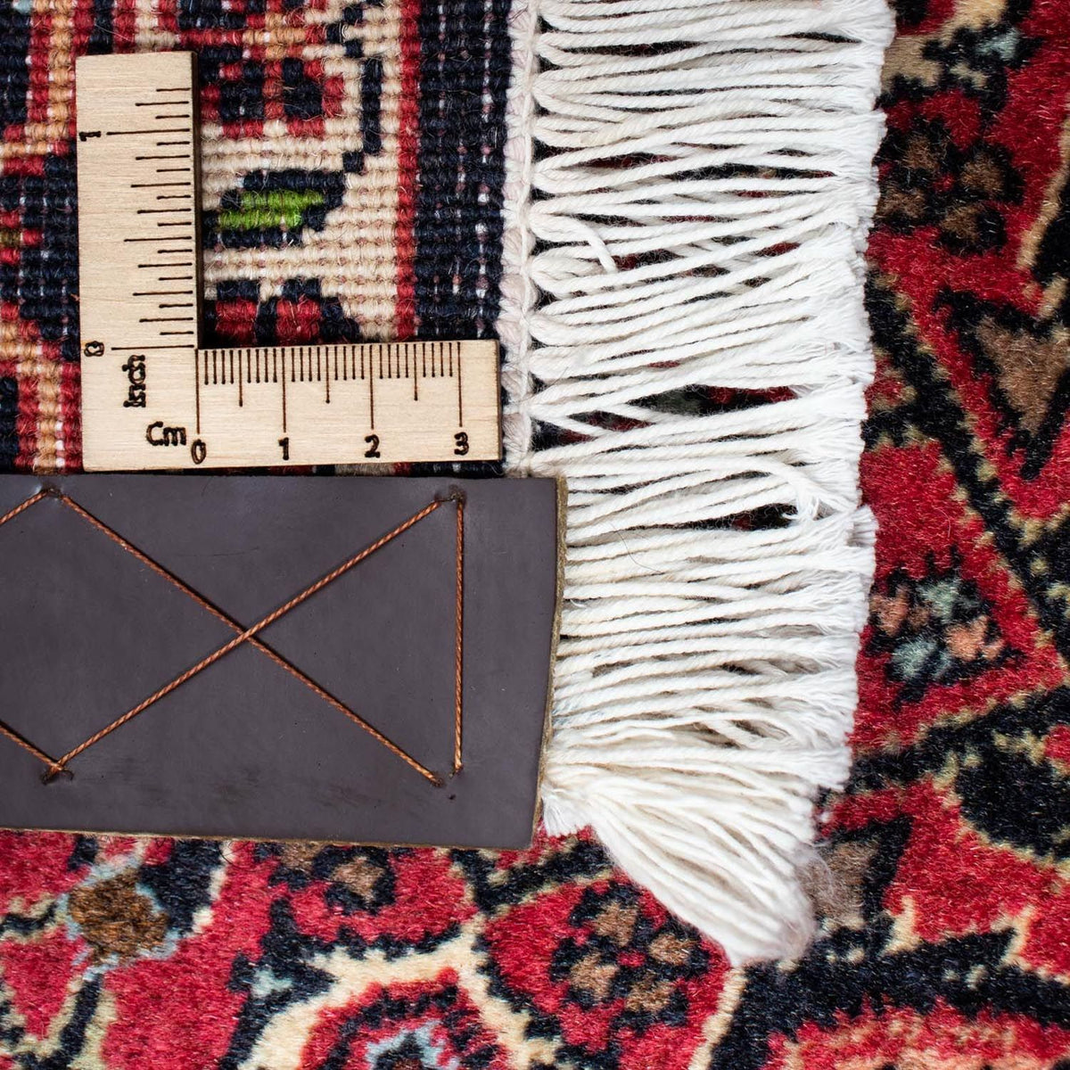 Persisk tæppe - Bijar - 206 x 140 cm - rød