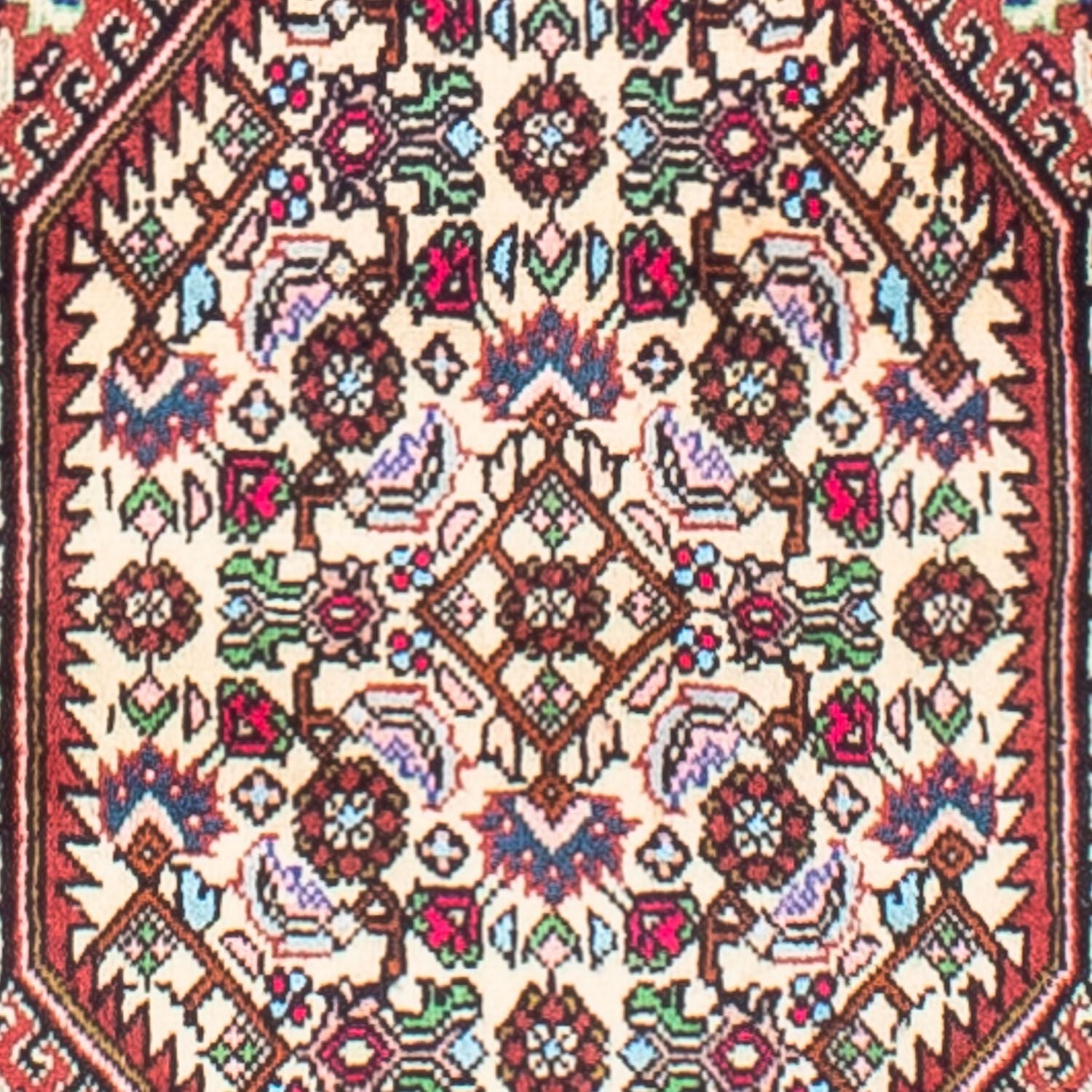 Persisk tæppe - Bijar - 165 x 107 cm - rød