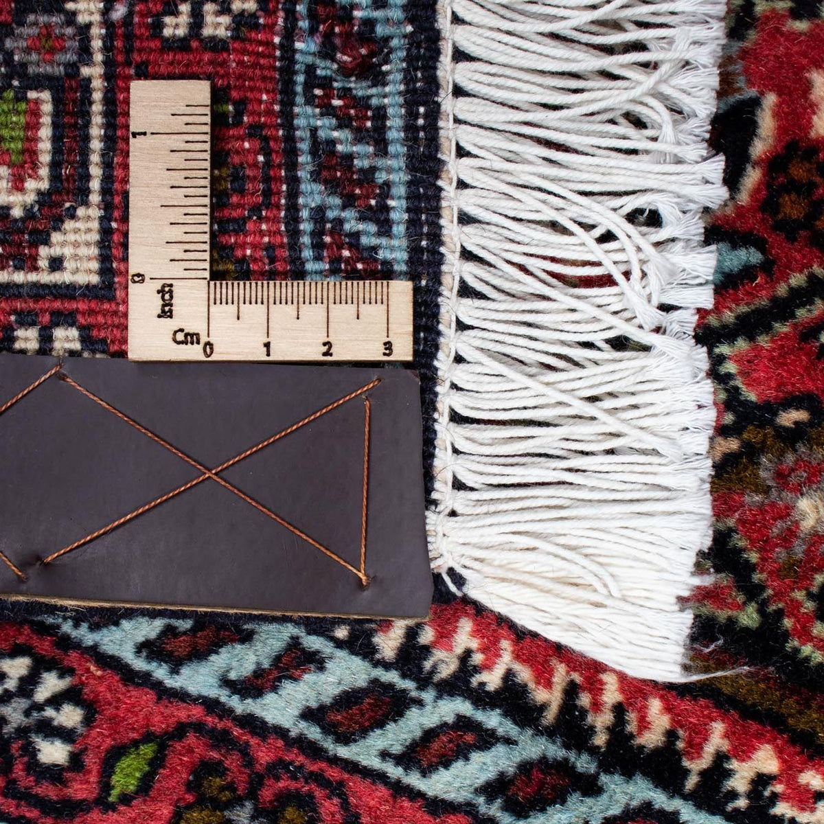 Persisk tæppe - Bijar - 224 x 140 cm - rød