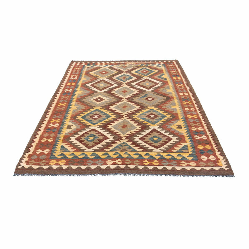 Kelim-tæppe - orientalsk - 210 x 150 cm - lys brun