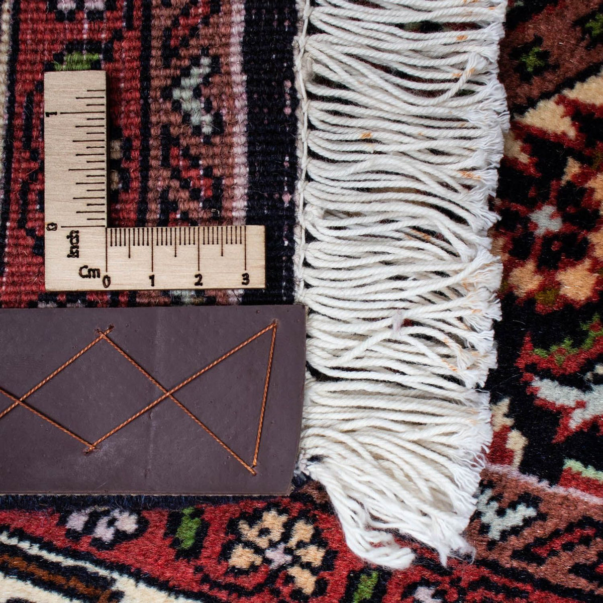 Persisk tæppe - Bijar - 220 x 136 cm - rød