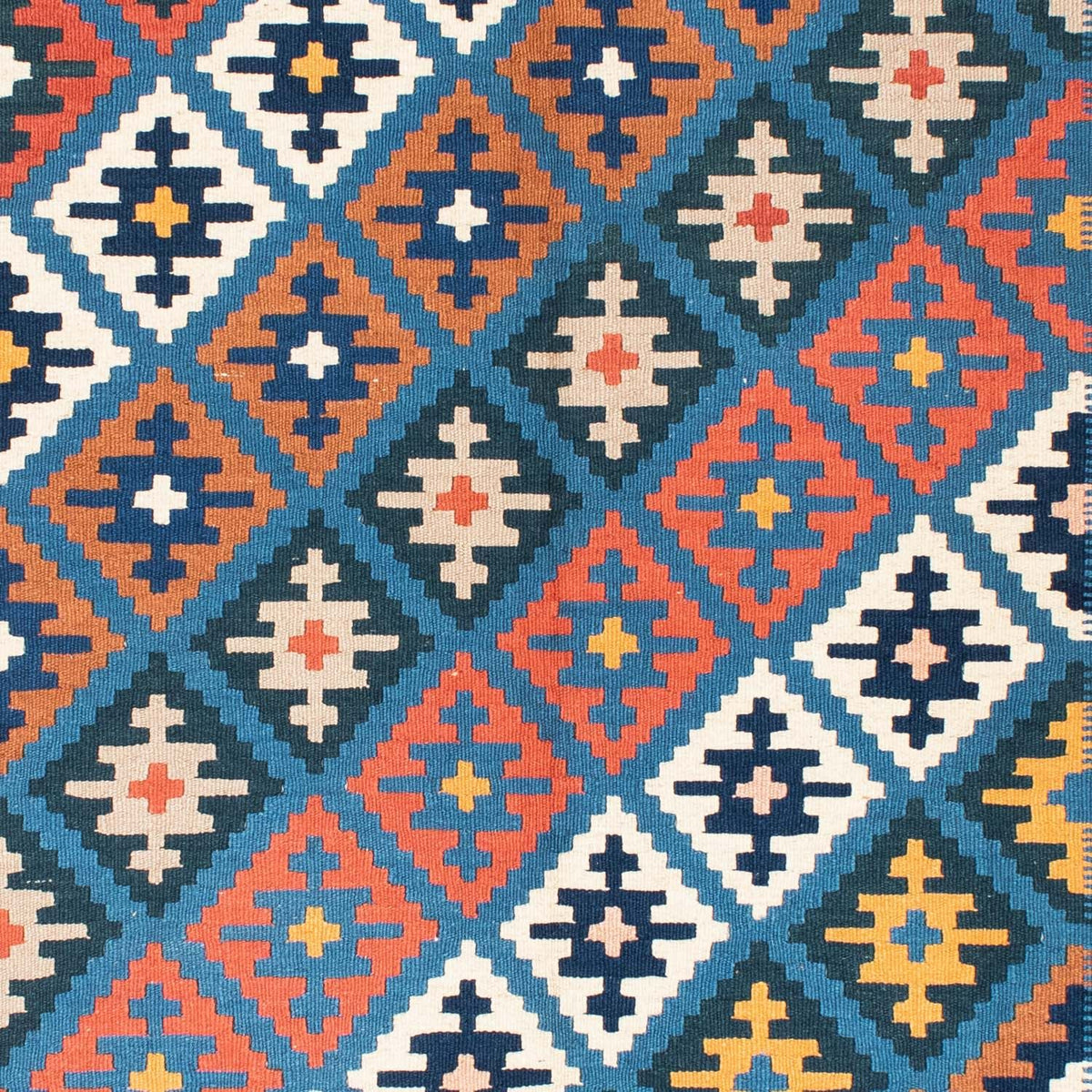 Kelim-tæppe - orientalsk - 216 x 154 cm - flerfarvet