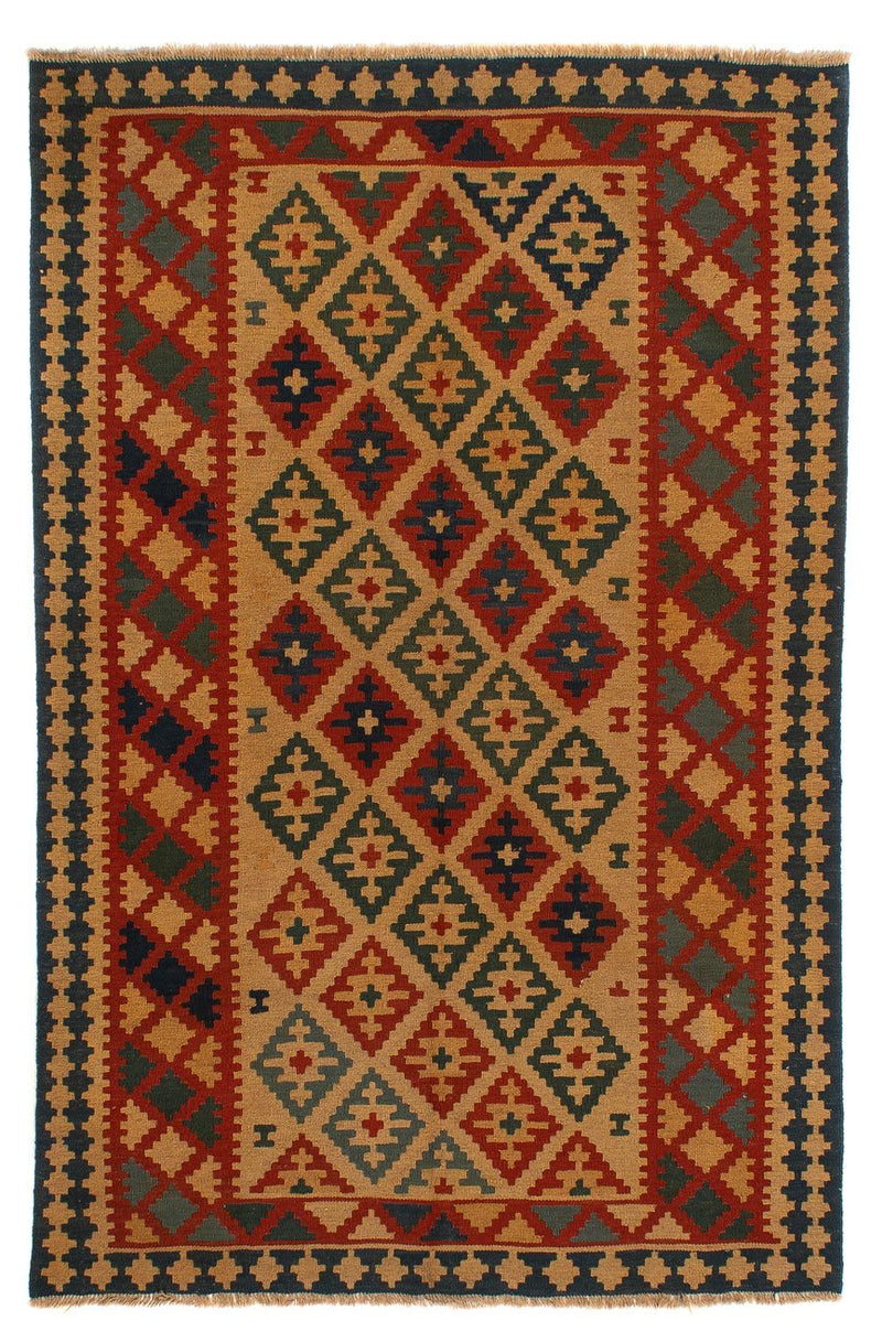 Kelim-tæppe - orientalsk - 211 x 154 cm - brun