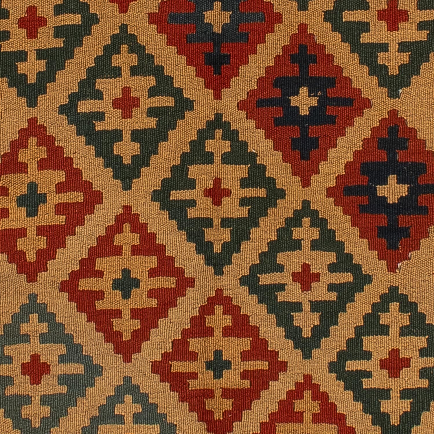 Kelim-tæppe - orientalsk - 211 x 154 cm - brun