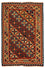 Kelim-tæppe - orientalsk - 196 x 155 cm - mørkerød