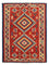 Kelim-tæppe - orientalsk - 217 x 160 cm - mørkerød