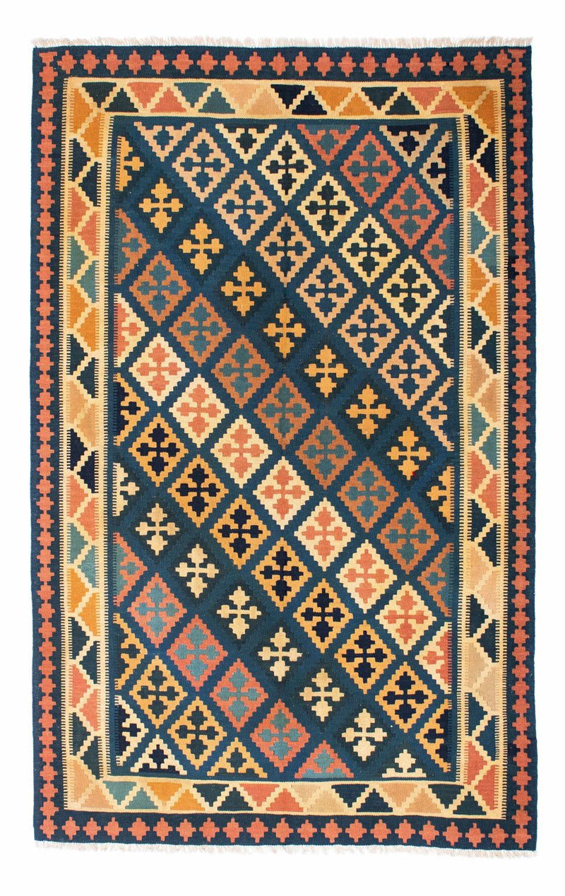 Kelim-tæppe - orientalsk - 208 x 154 cm - flerfarvet