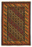 Kelim-tæppe - orientalsk - 203 x 158 cm - flerfarvet
