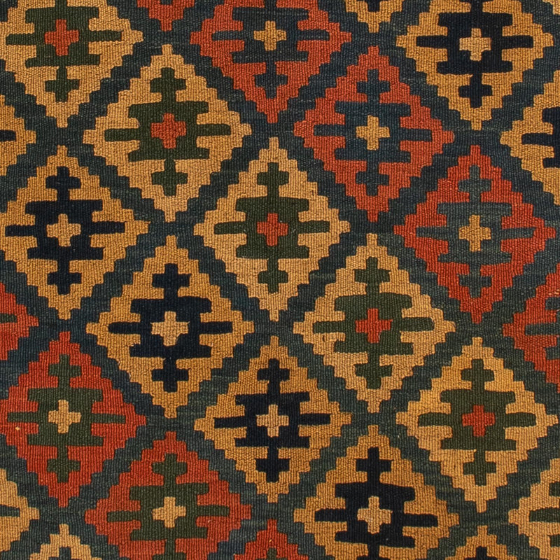 Kelim-tæppe - orientalsk - 203 x 158 cm - flerfarvet