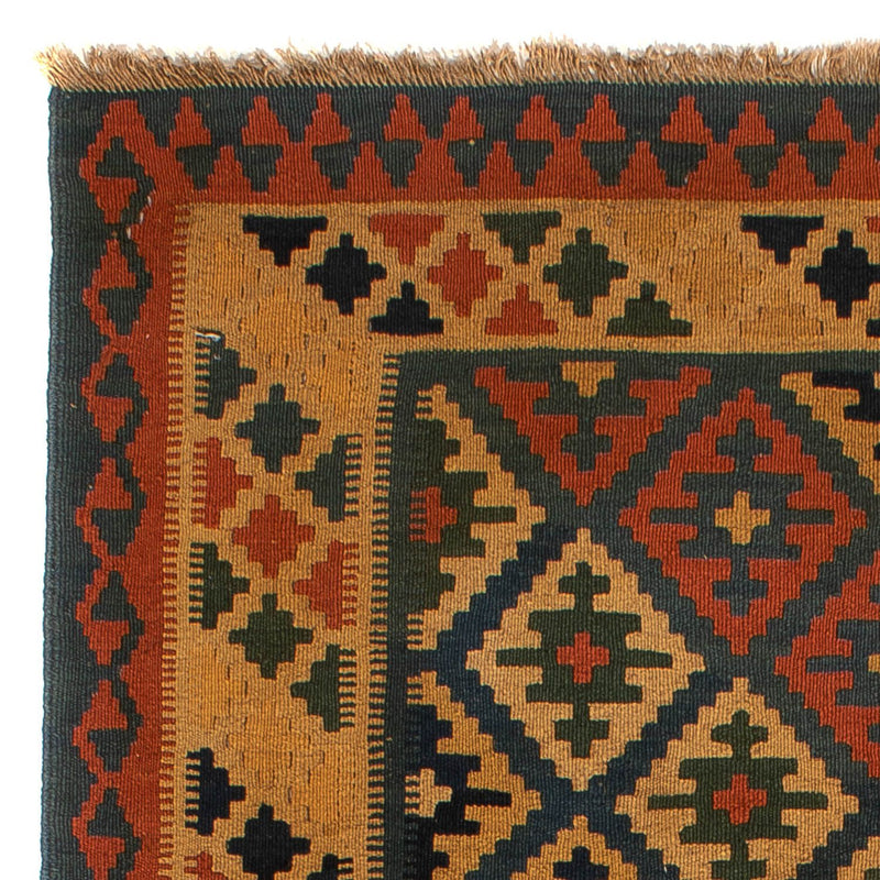 Kelim-tæppe - orientalsk - 203 x 158 cm - flerfarvet