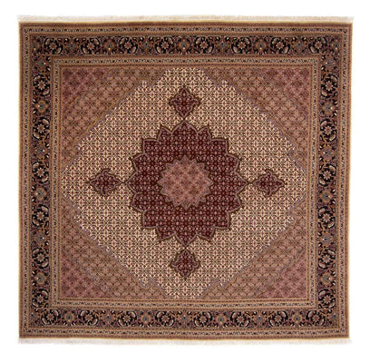 Persisk tæppe - Tabriz - Royal - 250 x 249 cm - brun