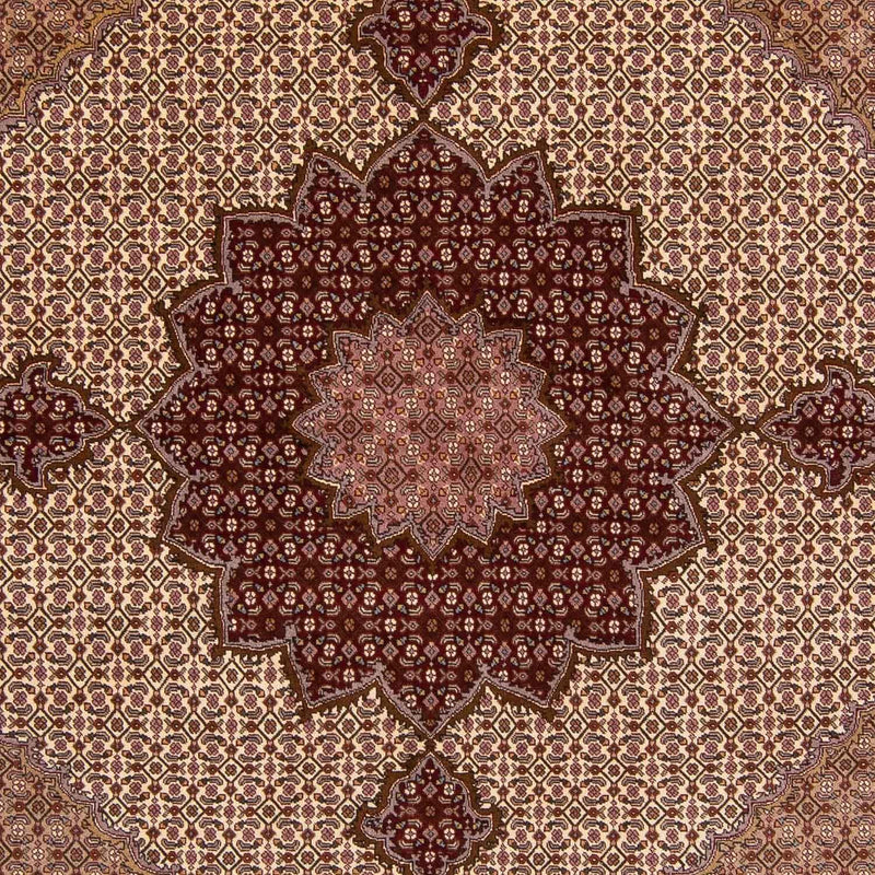 Persisk tæppe - Tabriz - Royal - 250 x 249 cm - brun