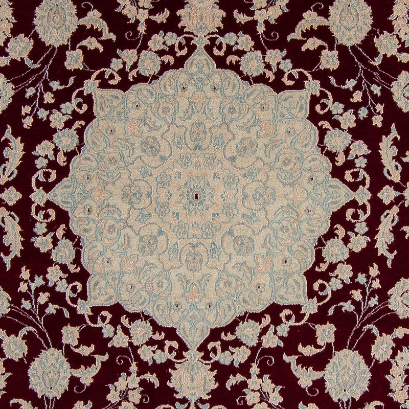 Persisk tæppe - Nain - 349 x 248 cm - mørkerød