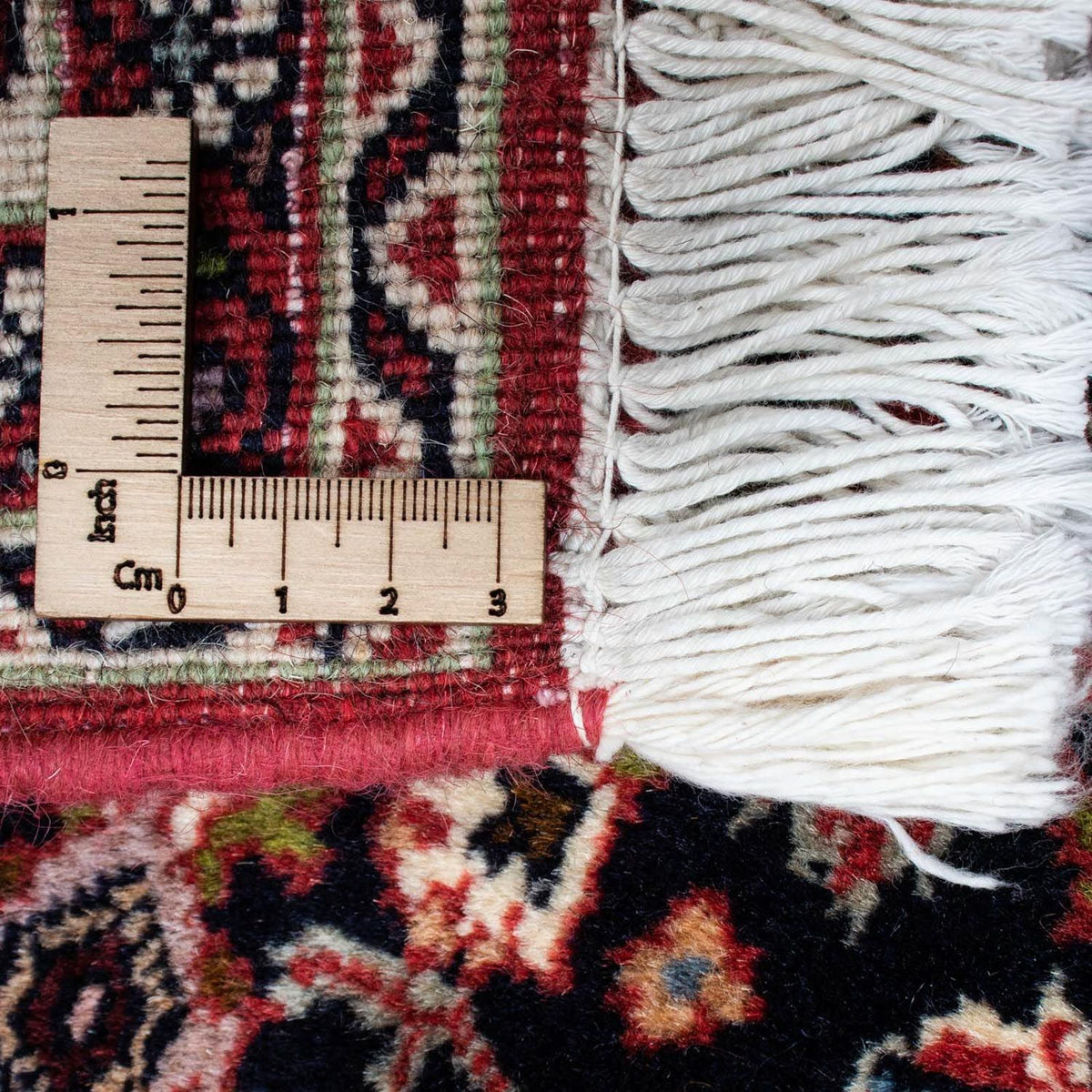 Persisk tæppe - Bijar - 198 x 147 cm - rød