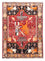Persisk tæppe - Nomadisk - 155 x 111 cm - mørkerød