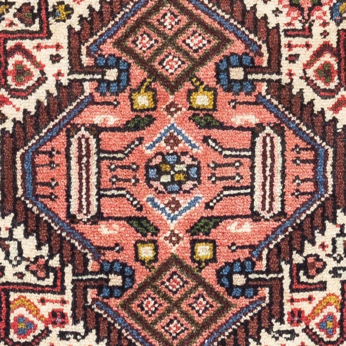 Persisk tæppe - Nomadisk - 115 x 75 cm - lysrød