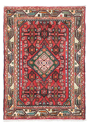 Persisk tæppe - Nomadisk - 121 x 82 cm - rød