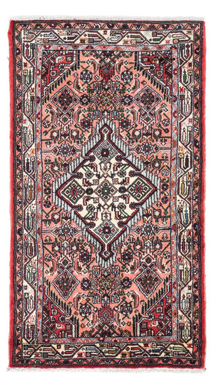 Persisk tæppe - Nomadisk - 136 x 77 cm - lysrød