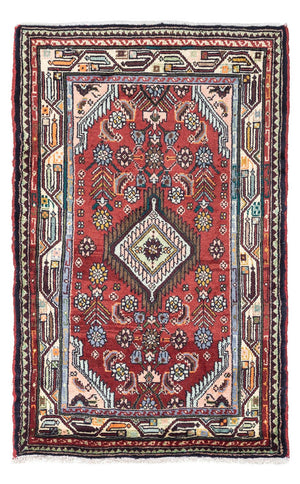 Persisk tæppe - Nomadisk - 128 x 80 cm - rød