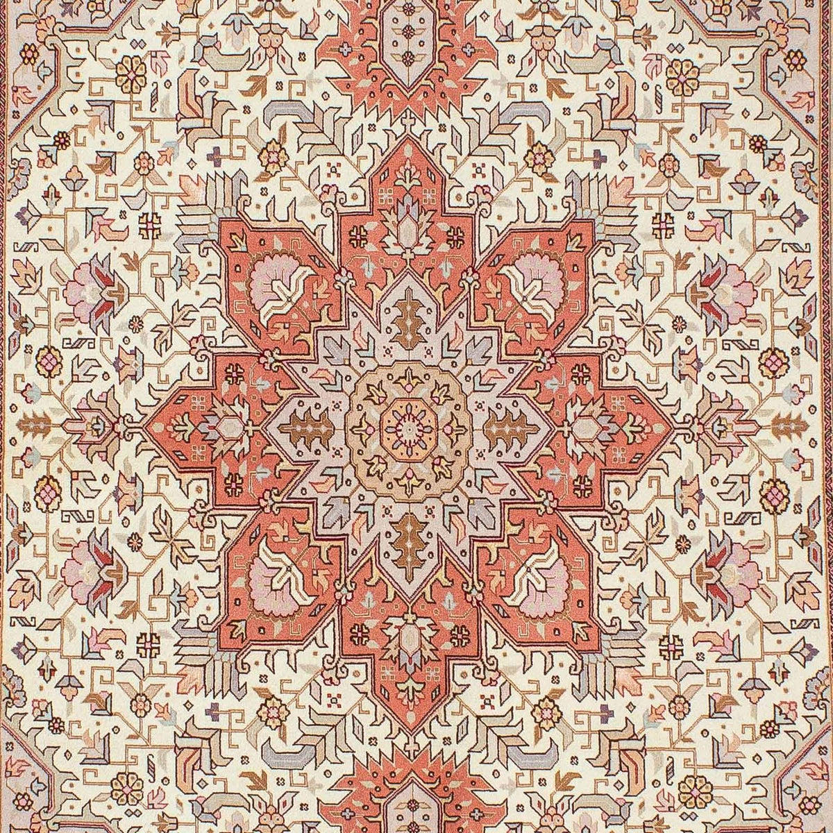 Persisk tæppe - Tabriz - Royal - 212 x 148 cm - beige