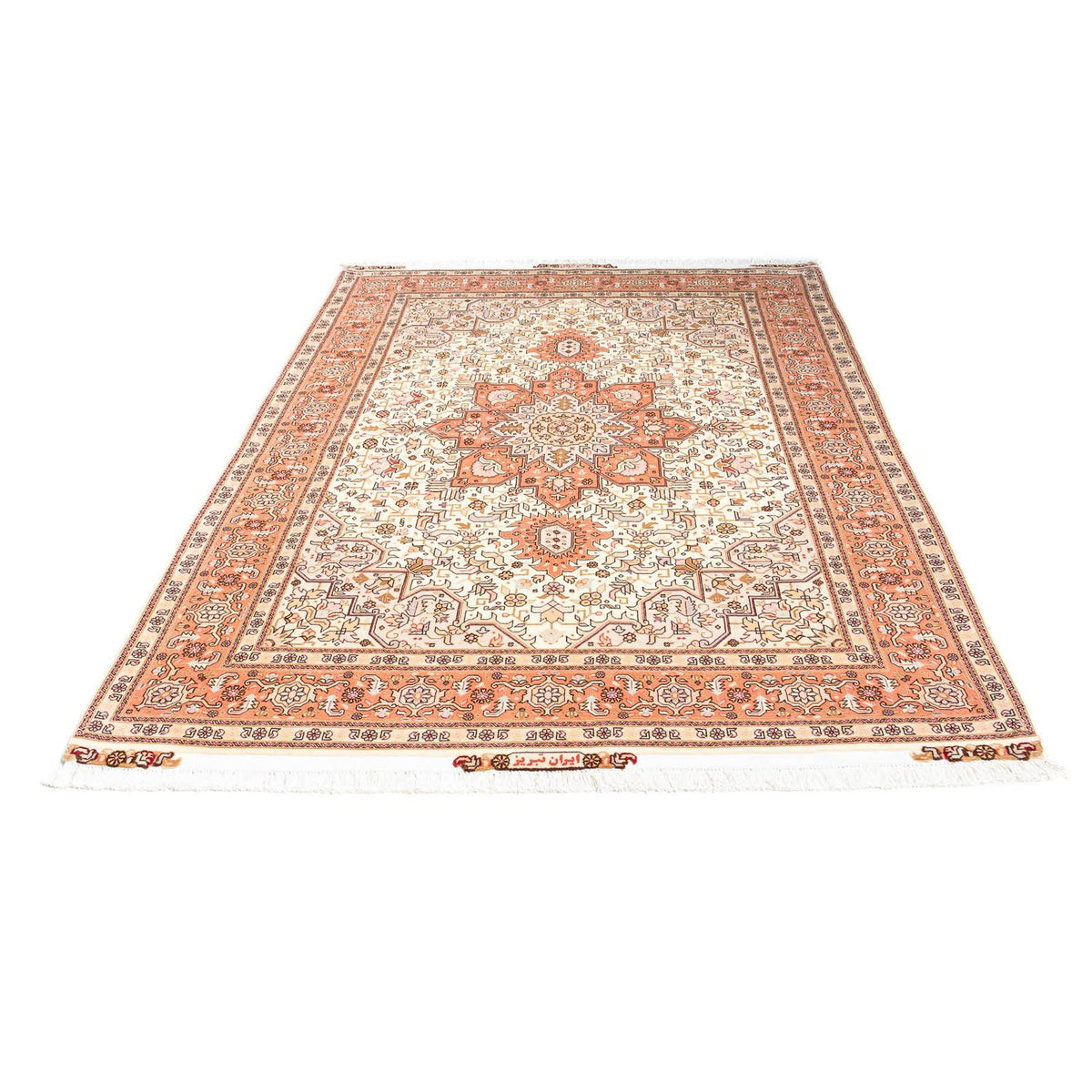 Persisk tæppe - Tabriz - Royal - 212 x 148 cm - beige