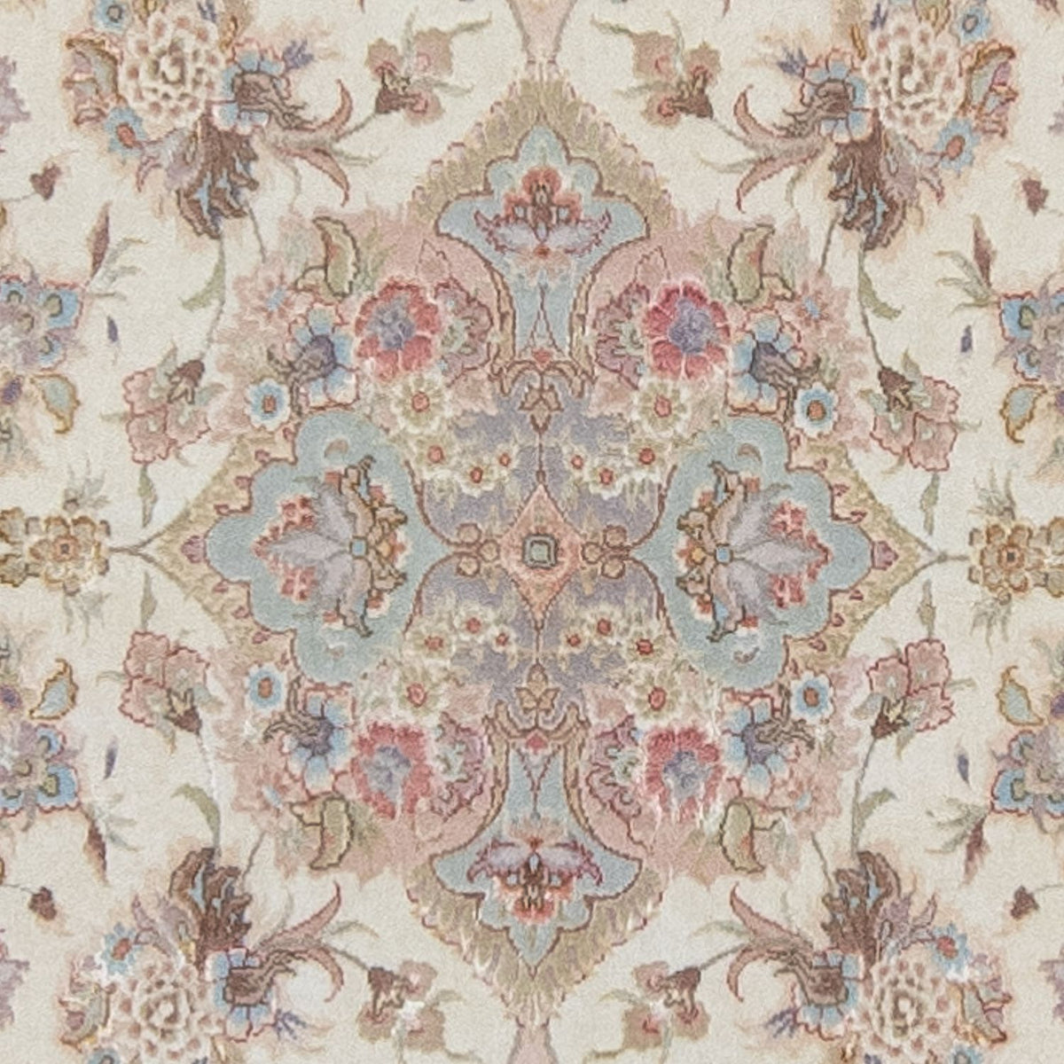 Løber Persisk tæppe - Tabriz - Royal - 358 x 91 cm - beige