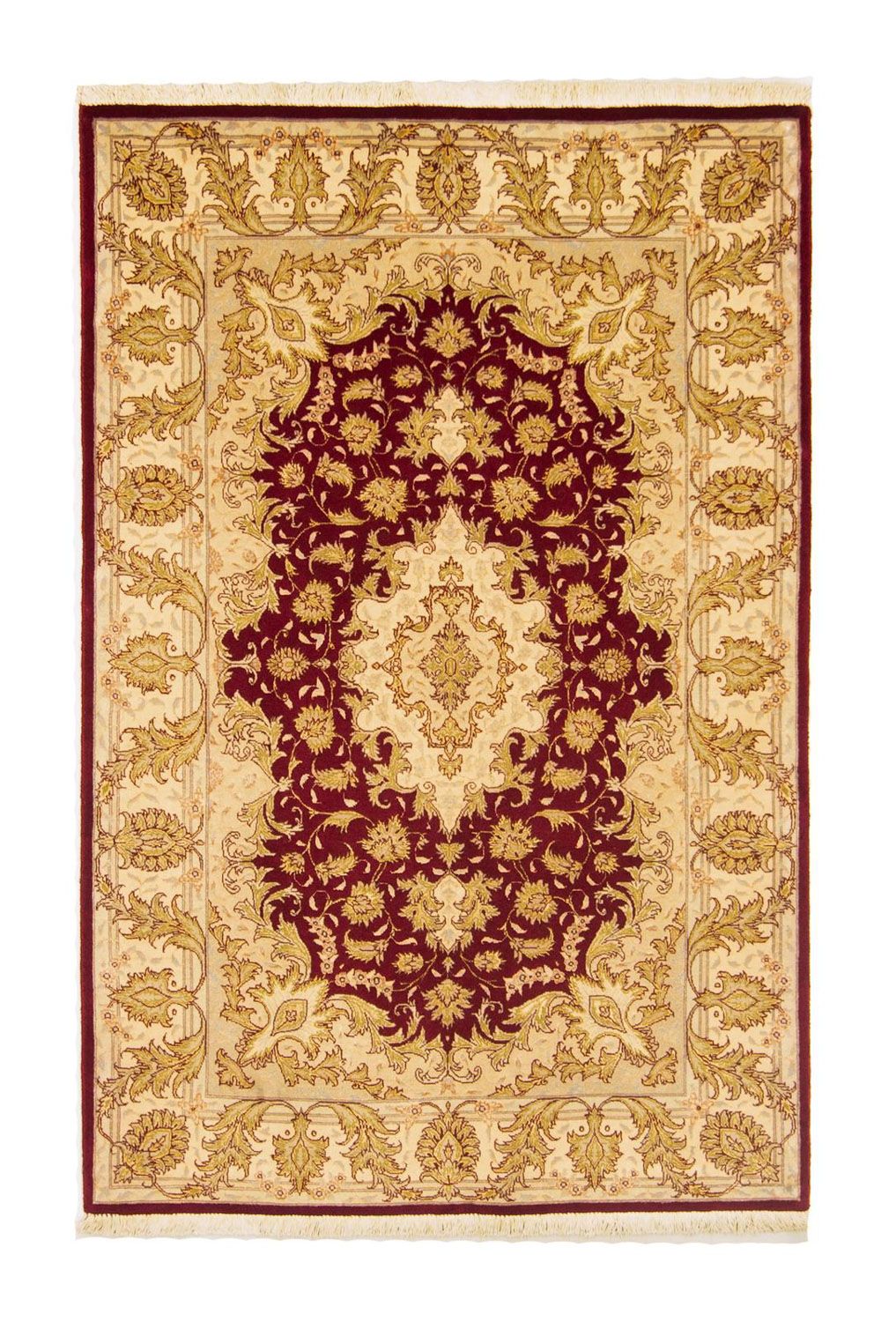 Persisk tæppe - Tabriz - Royal - 153 x 100 cm - rød