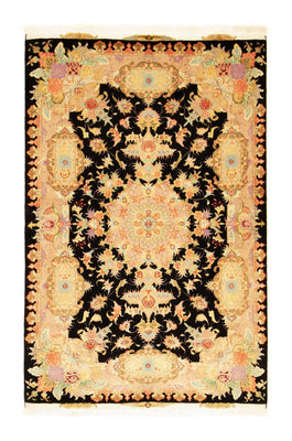 Persisk tæppe - Tabriz - Royal - 152 x 102 cm - sort